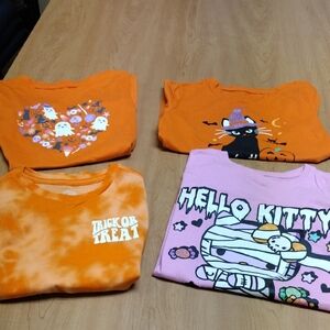 Orange and Pink Graphic T-Shirts